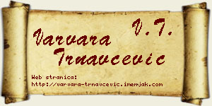 Varvara Trnavčević vizit kartica